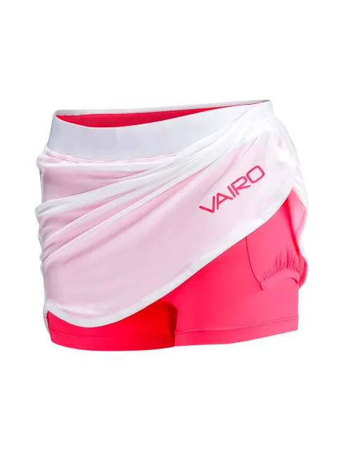 Falda Vairo Columns Blanco Rosa | Ofertas de pádel